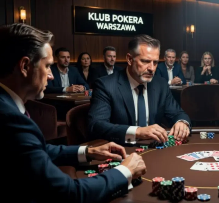 Stół pokerowy podczas wyróżnionego wydarzenia tygodnia