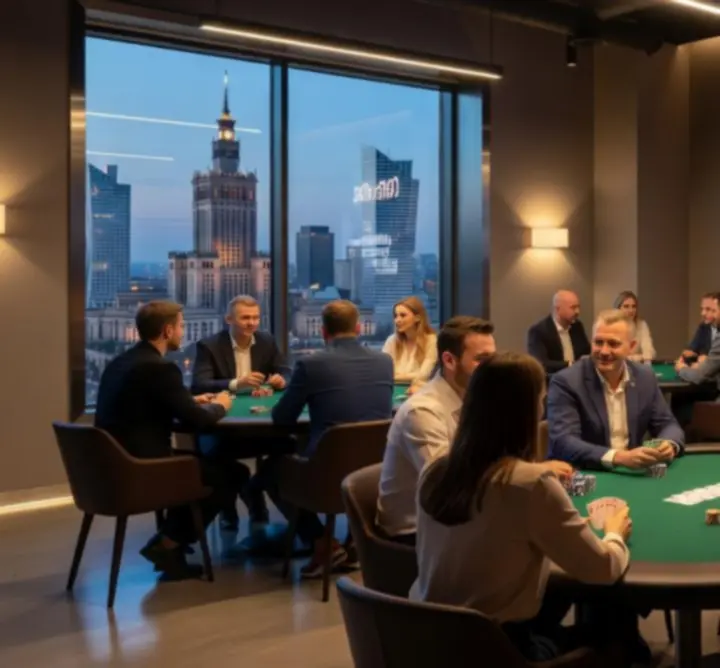 Strefa pokerowa z wyróżnionymi ofertami specjalnymi w Quarvo Scene
